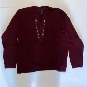 Forever 21 maroon sweater